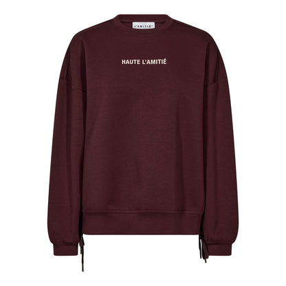 New Studio Tie Sweat - Wine