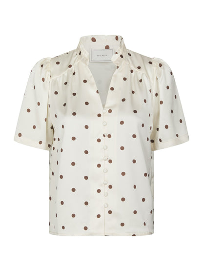 Torana Dotted Blouse - Creme
