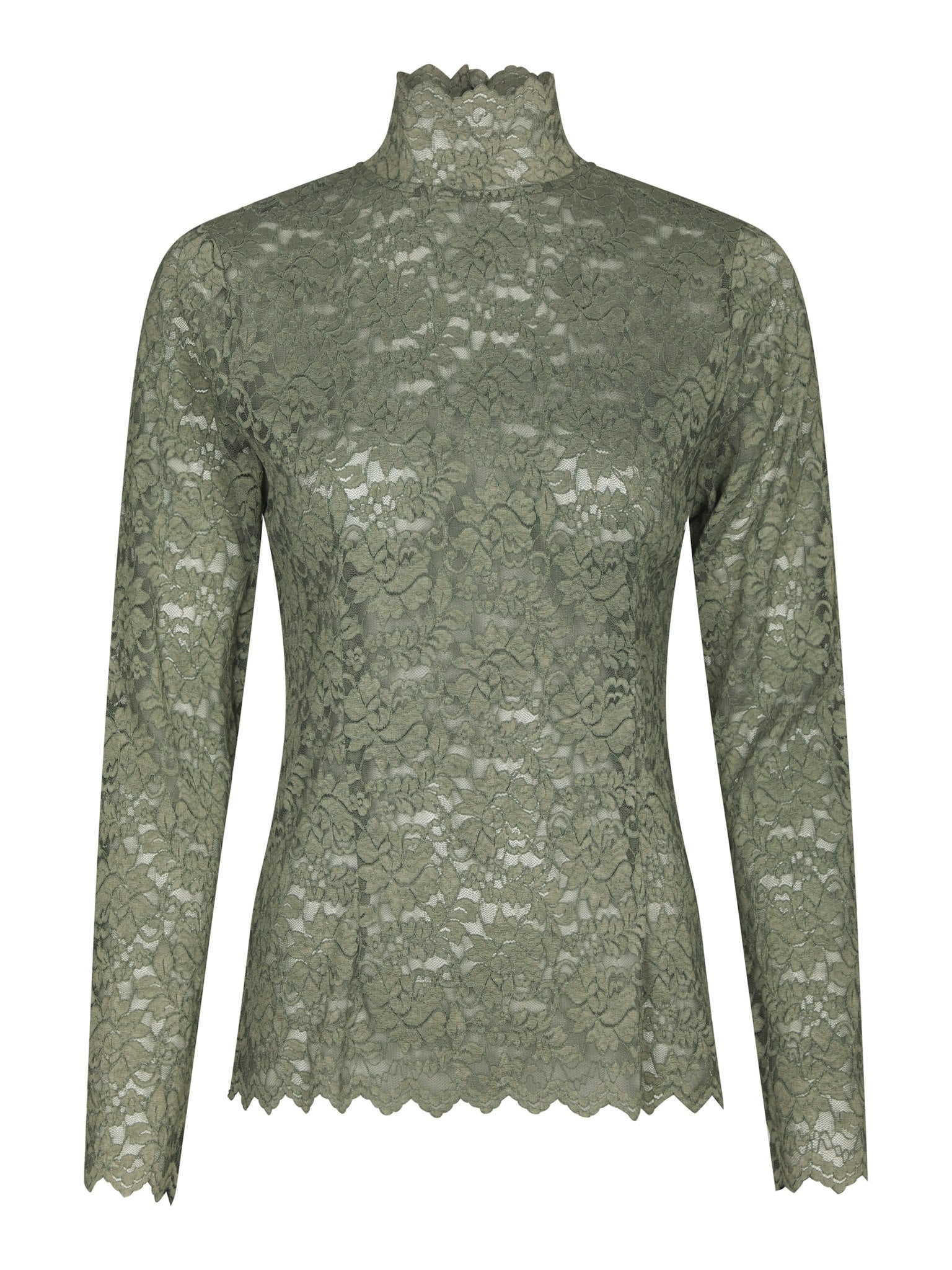 Liza Laceflower Blouse - Cold Army
