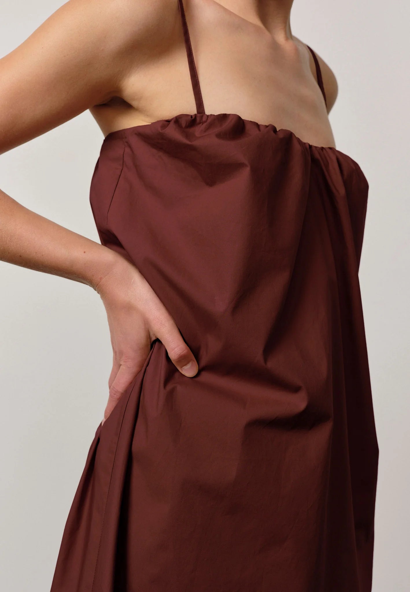 Colette Dress - Mahogany
