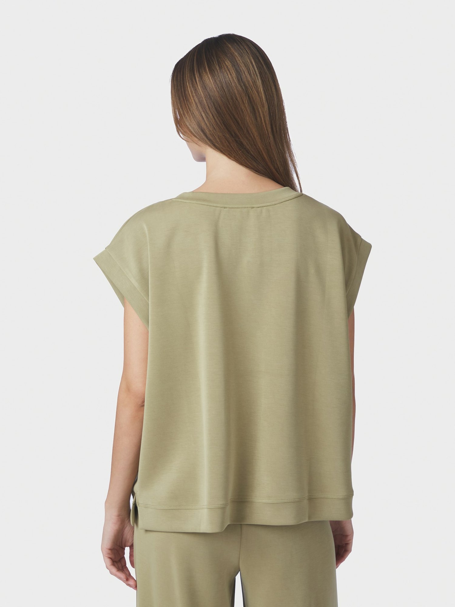 Saphira Soft Tee - Dusty Green