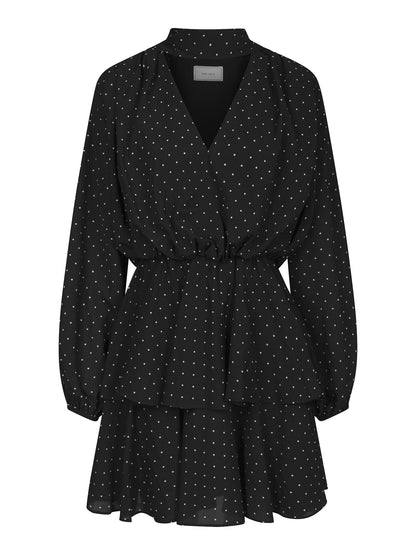 Nielle Dot Dress - Black