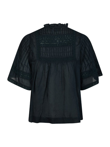 Siama S Voile Blouse - Navy