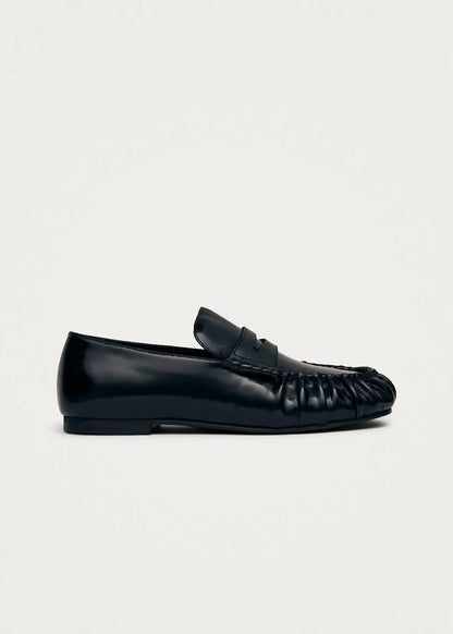 Aven Leather Loafers - Black