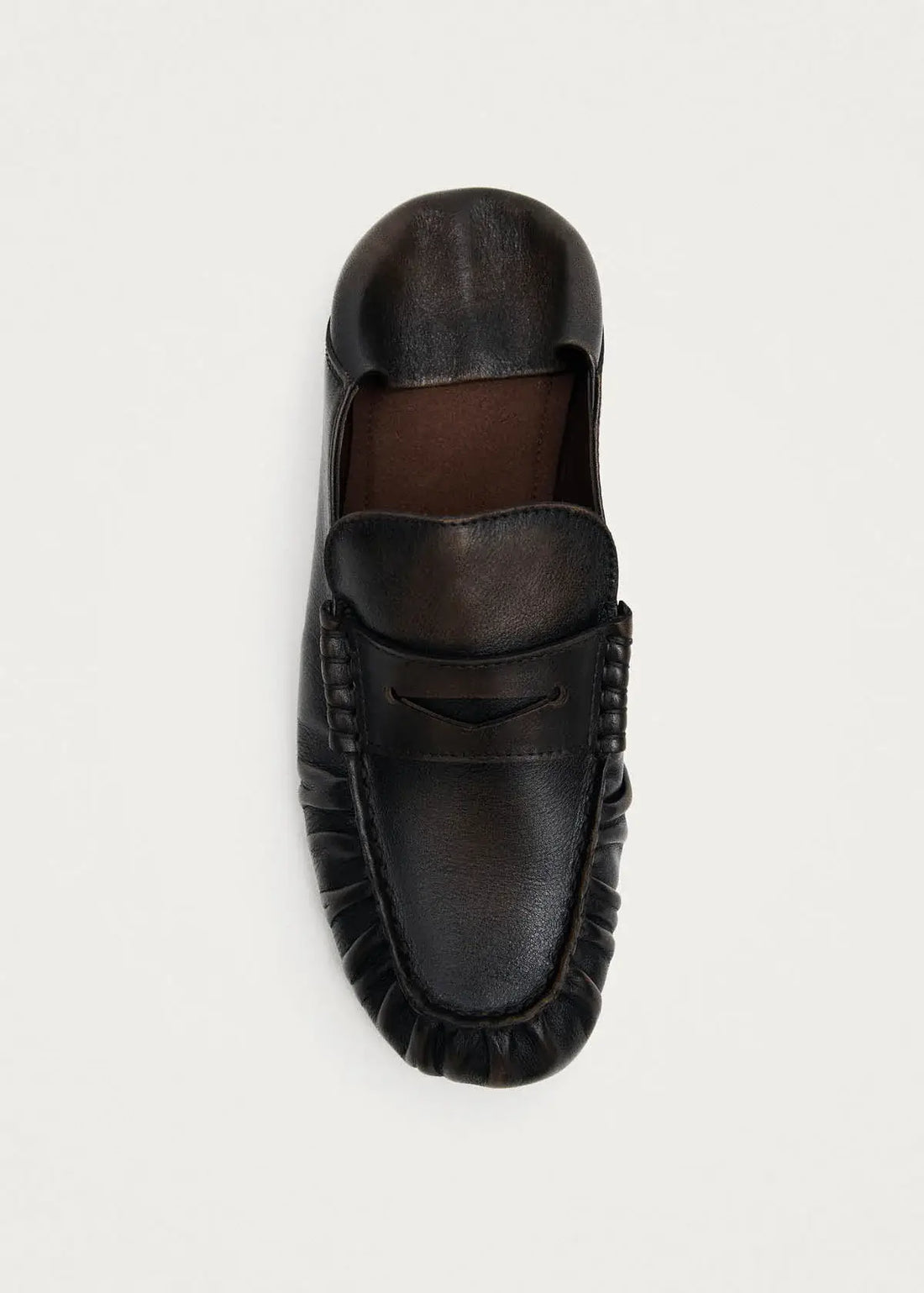 Aven Leather Loafers - Vintage Effect Brown