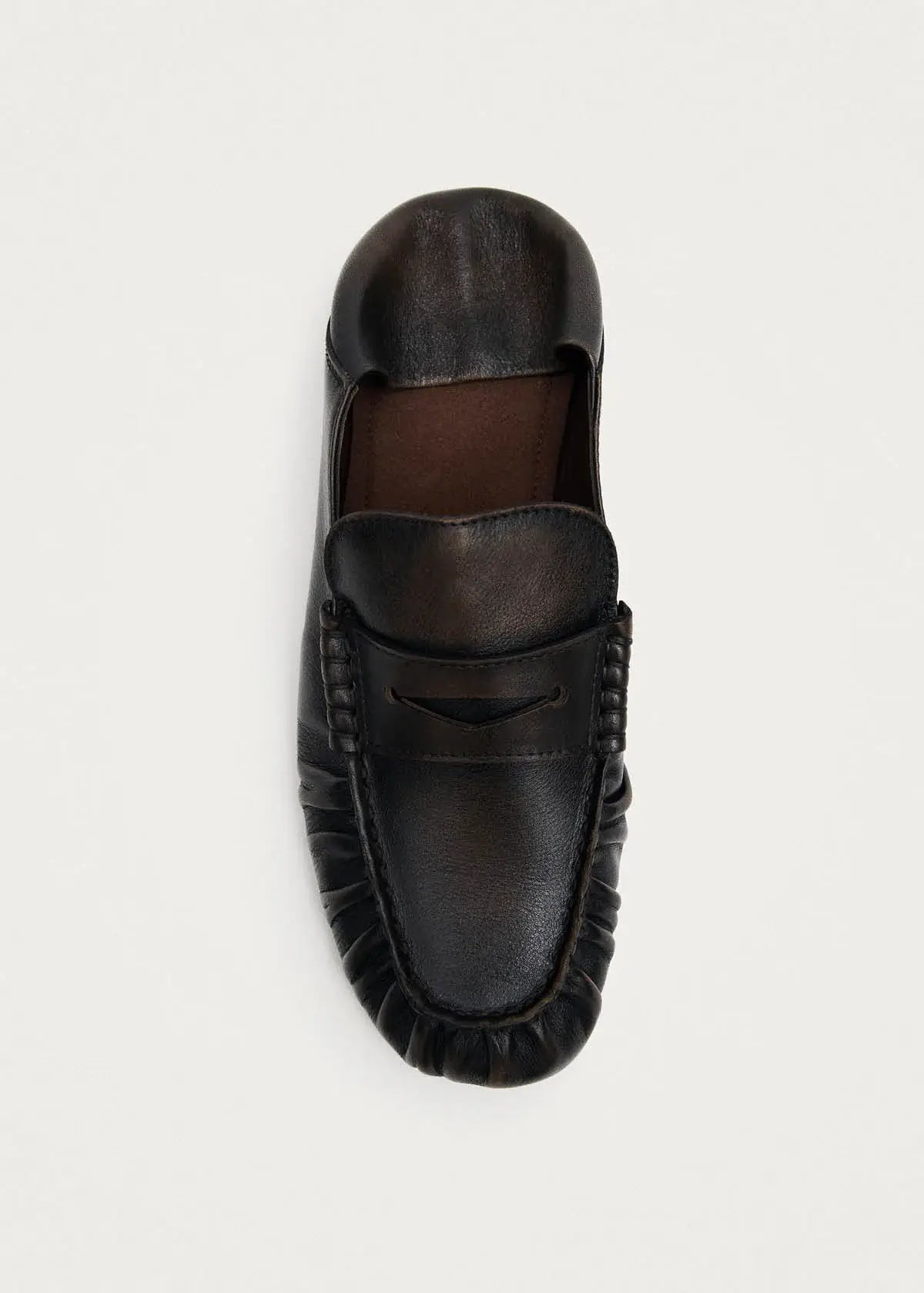 Aven Leather Loafers - Vintage Effect Brown