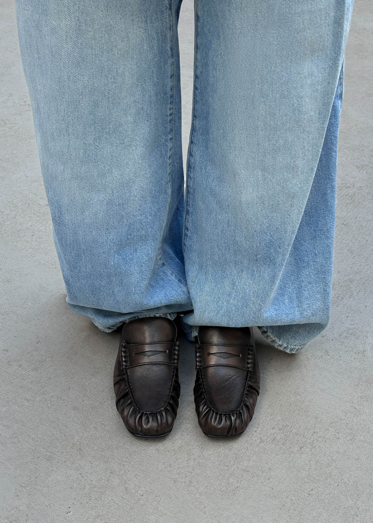 Aven Leather Loafers - Vintage Effect Brown
