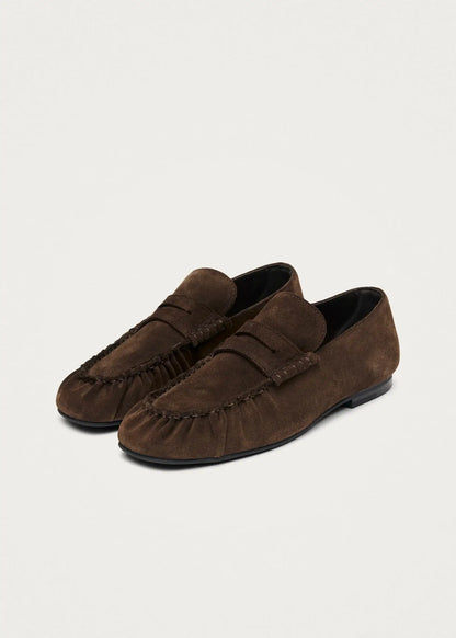 Aven Leather Loafers - Suede Brown