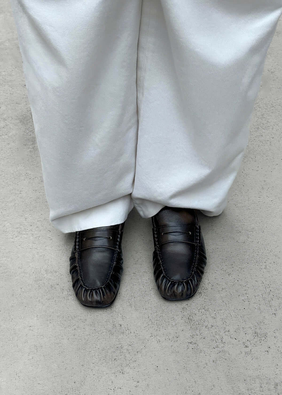 Aven Leather Loafers - Vintage Effect Brown
