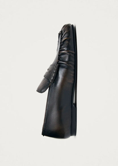 Aven Leather Loafers - Vintage Effect Brown