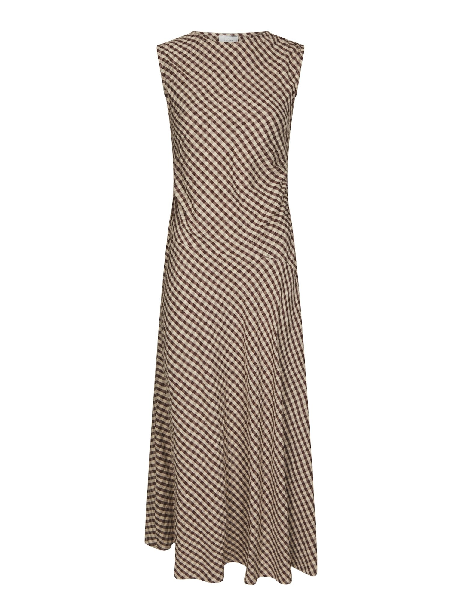 Saxton Check Dress - Brown