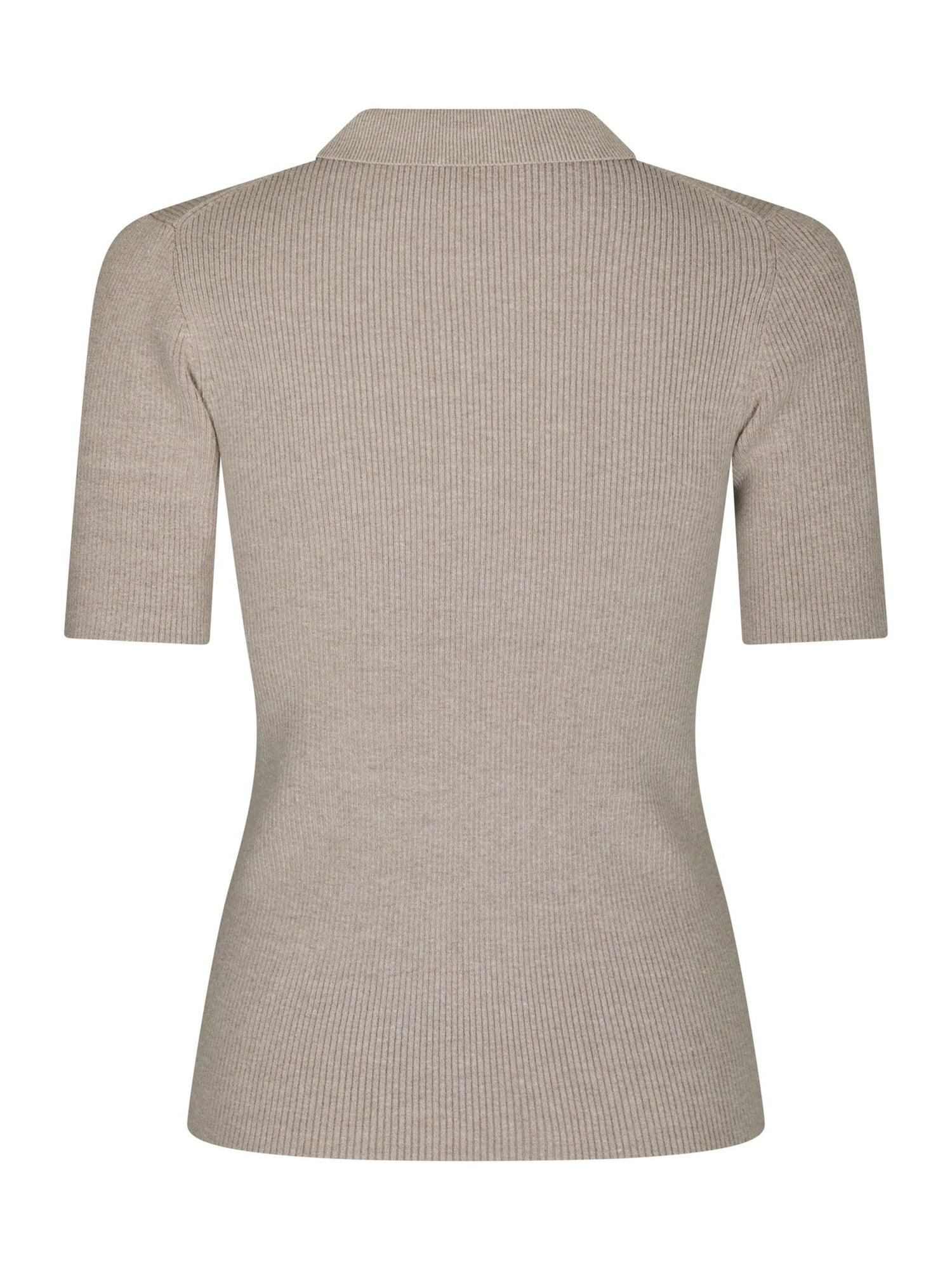 Manama Knit Blouse - Warm Grey