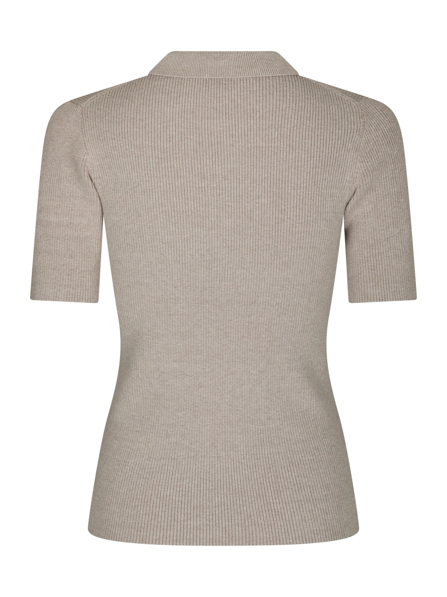 Manama Knit Blouse - Warm Grey