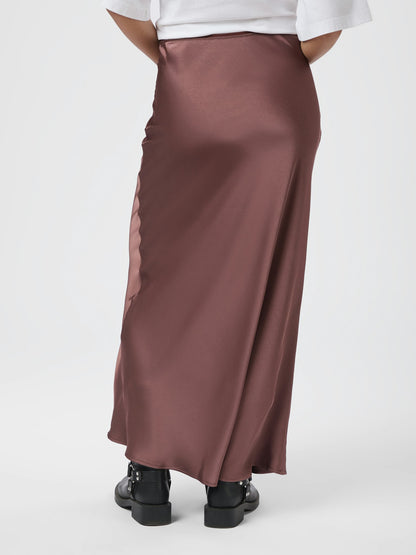 Vicky Heavy Sateen Rock - Dark Rose