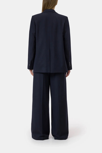 Taillierter Zweireiher-Blazer - Dark Night