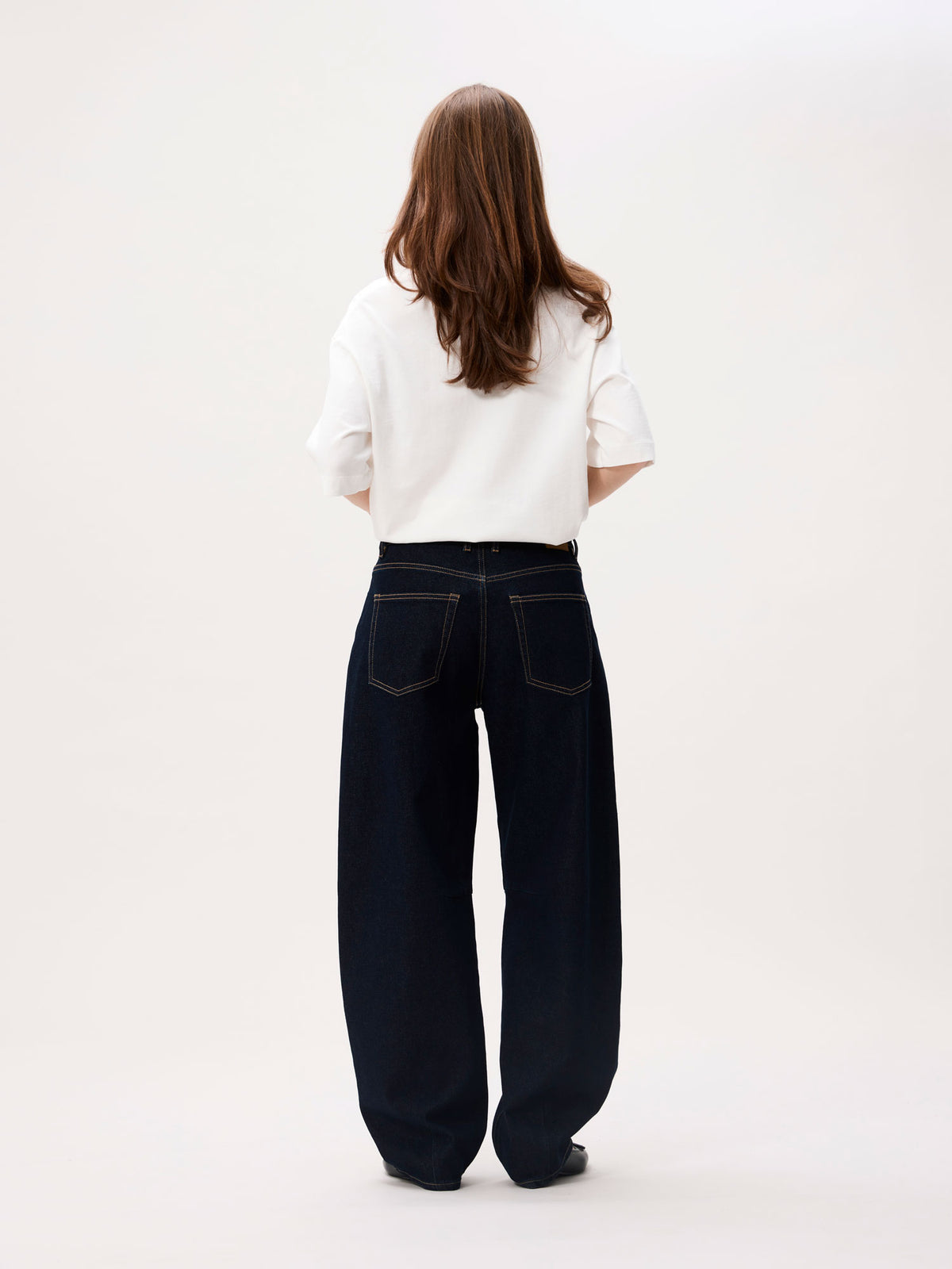 Bold Barrel Fit Jeans - Dunkelblau