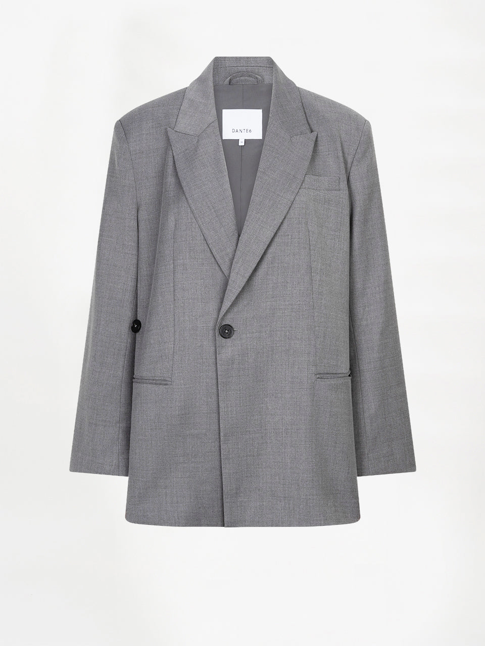 Bolton Wrap Blazer - Granite Grey Melange