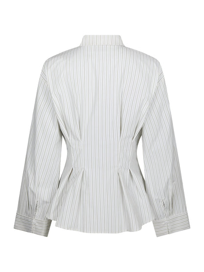 Lytra Double Stripe Shirt - White Stripe