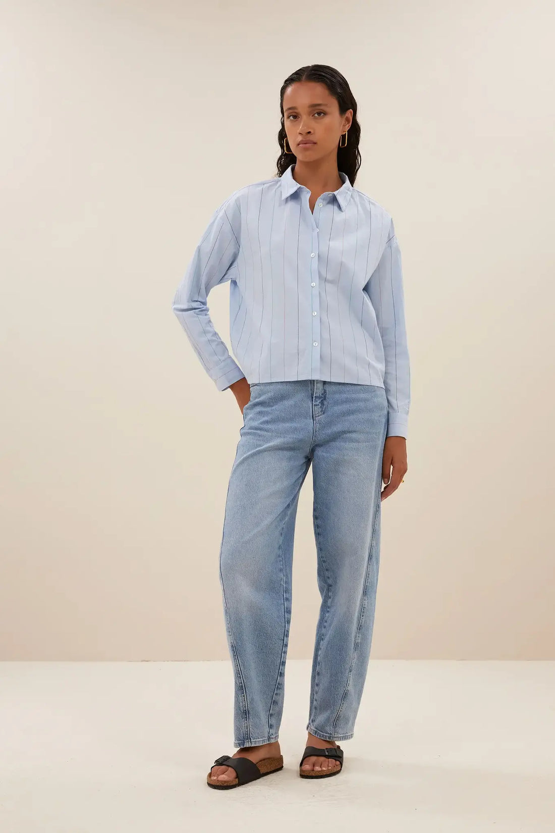 begum denim pant - light denim