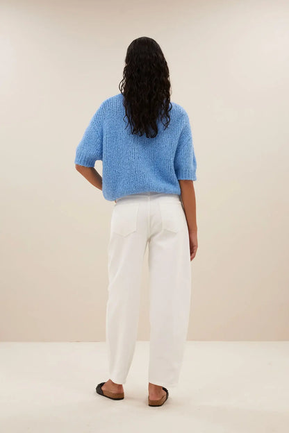 begum white pants - white