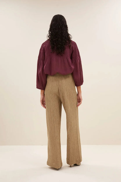 Benji lurex pants - Gold
