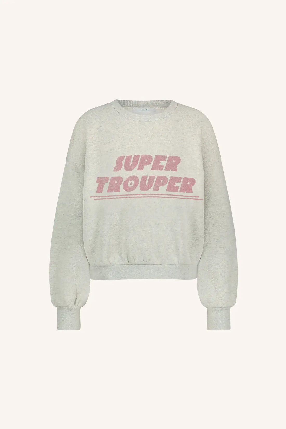 bibi trouper sweater - light grey melee
