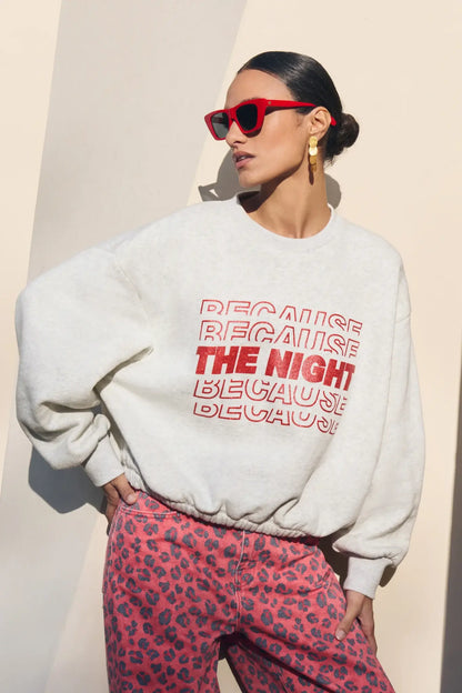 Bodil Nights sweater - Light grey mel