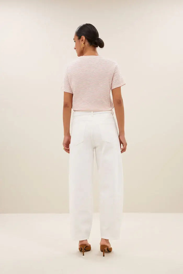 Holy Small Flame Stripe Top - Rose Flame Stripe