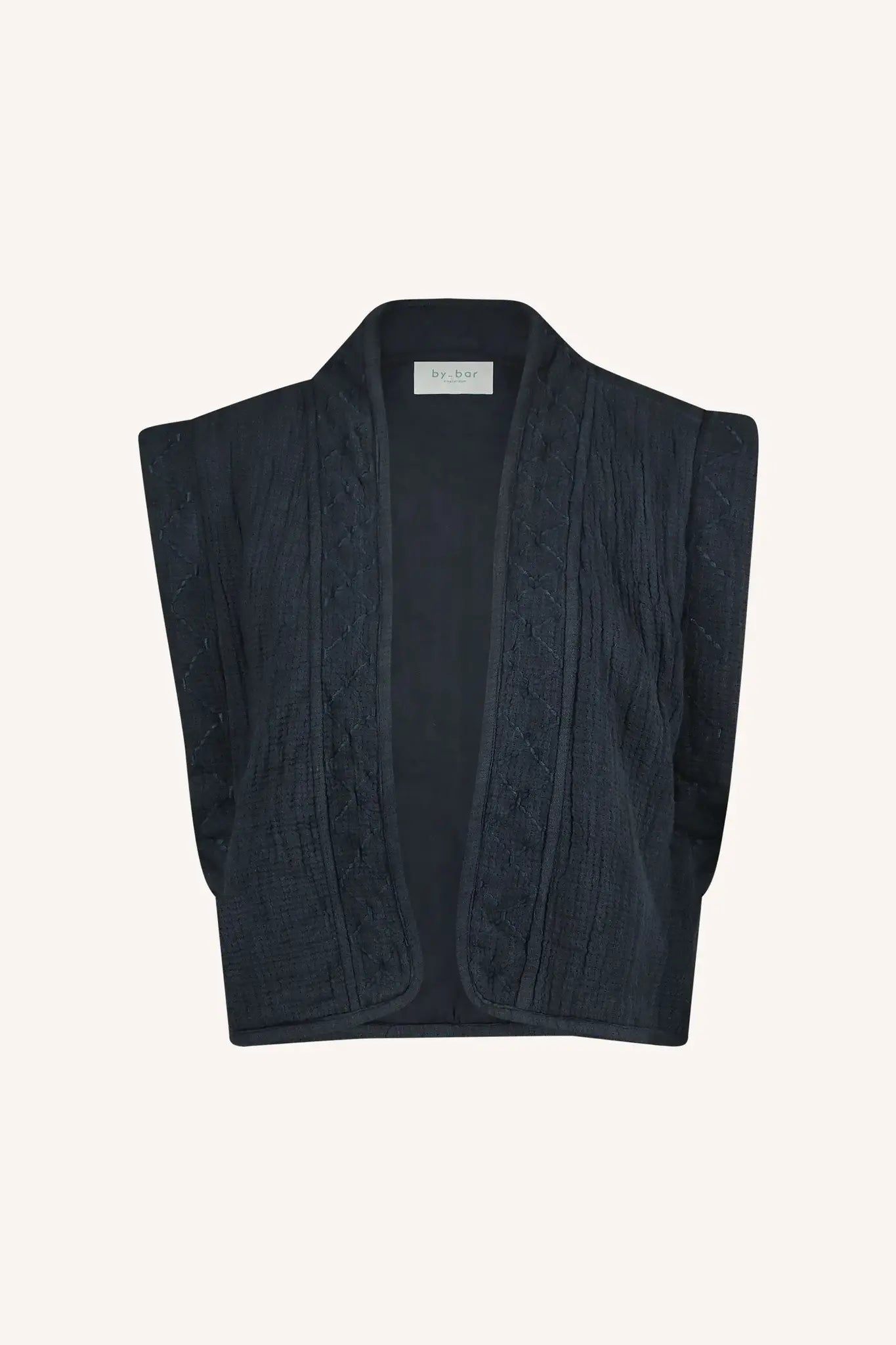 isla embroidery jacket - midnight