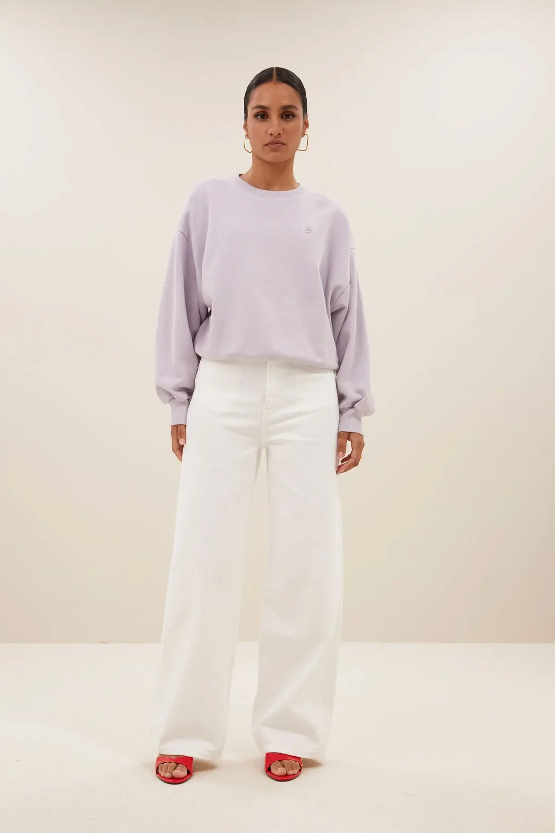 lina white pants - white