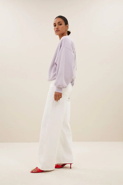 lina white pants - white