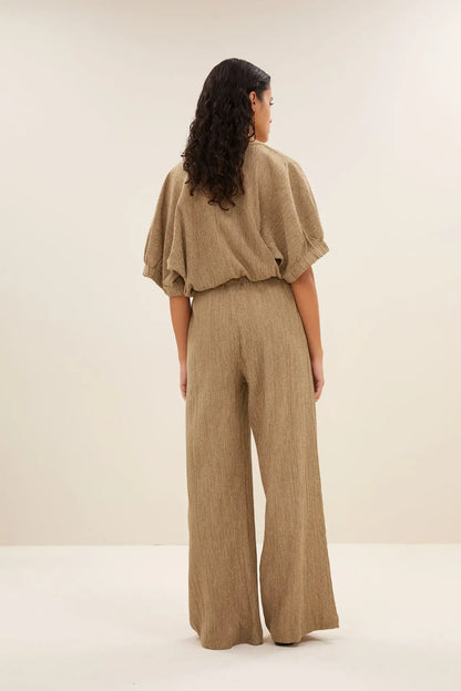 Mabel Lurex Blouse - Gold