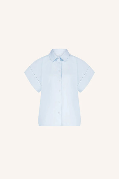 Pixie chambray blouse - Light Blue