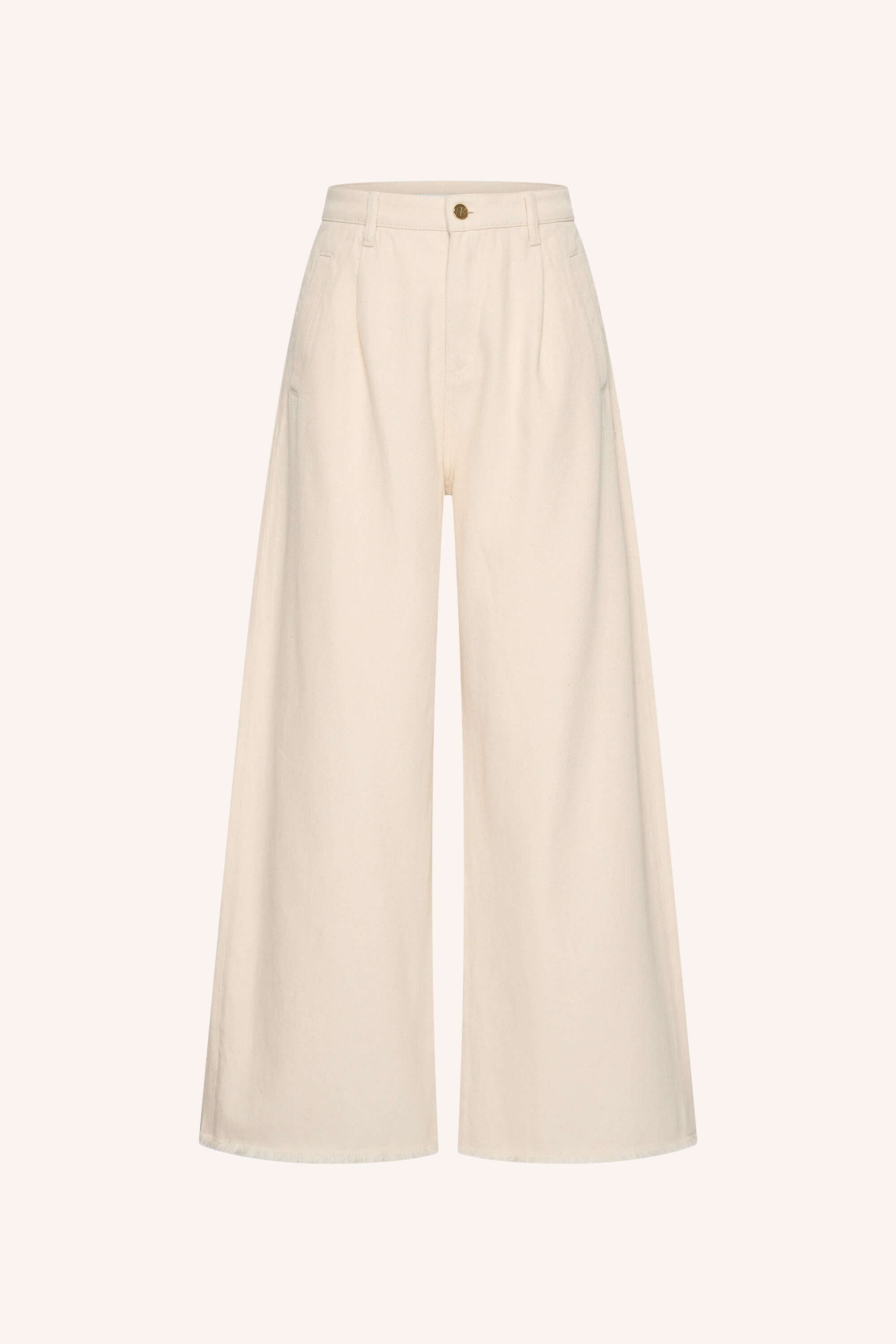 Lux Grain Jeans - Raw White