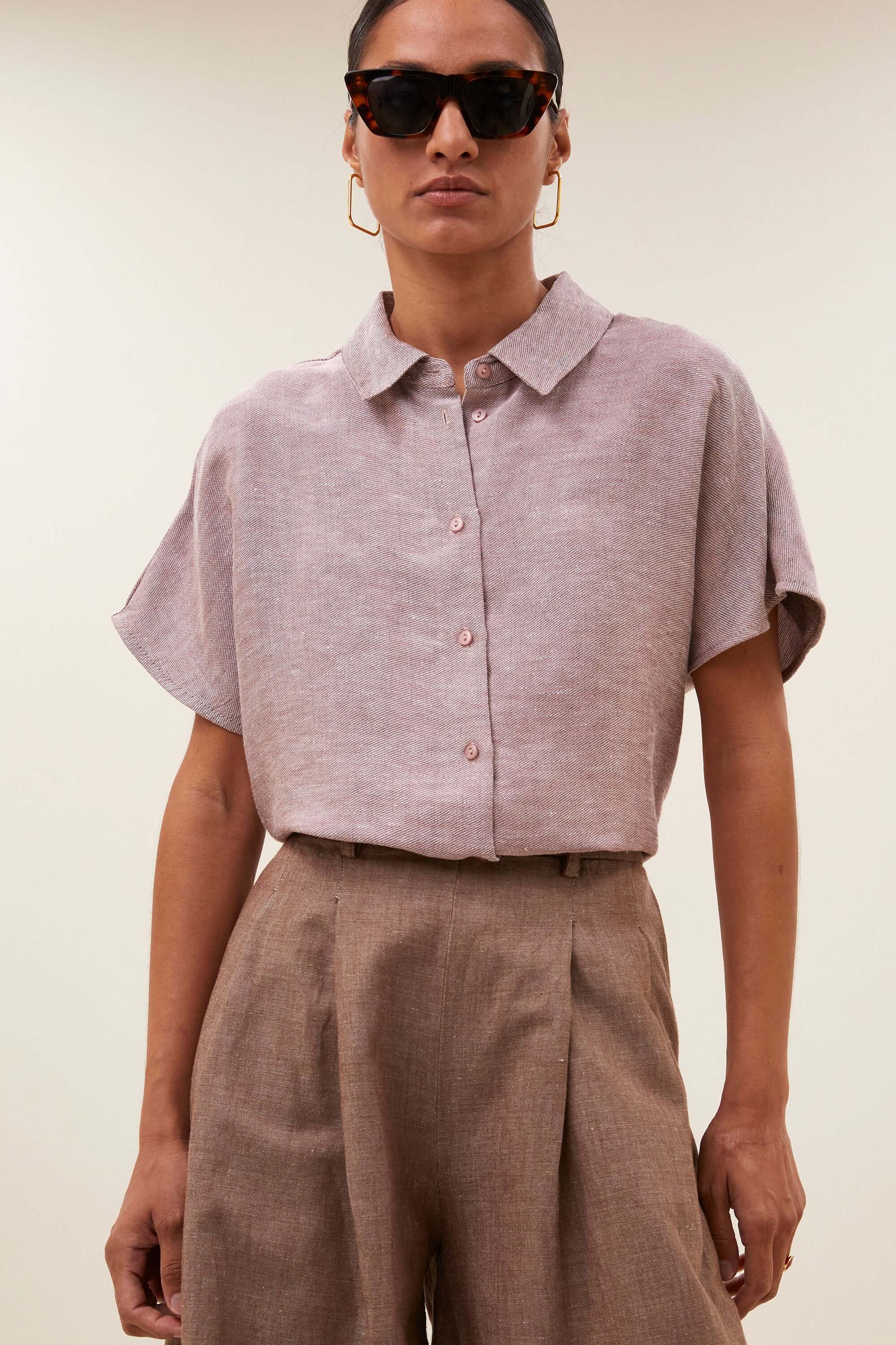 Barley Gloss Blouse - Mellow Rose