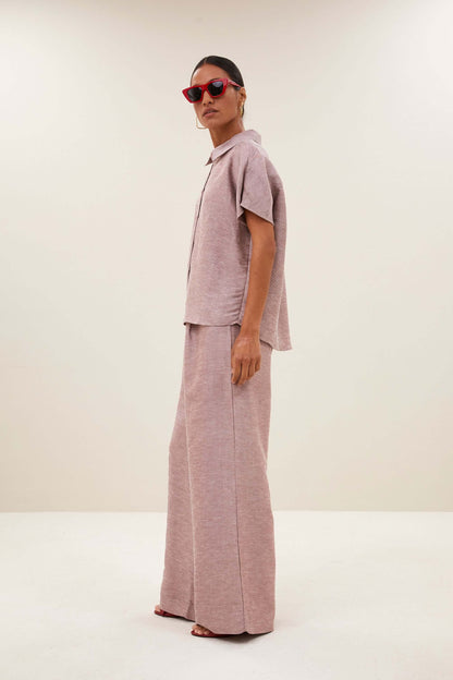 Celin Gloss Pants - Mellow Rose