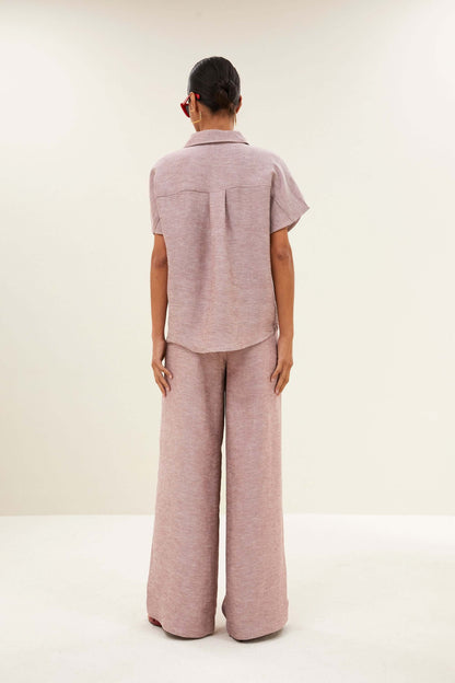 Celin Gloss Pants - Mellow Rose