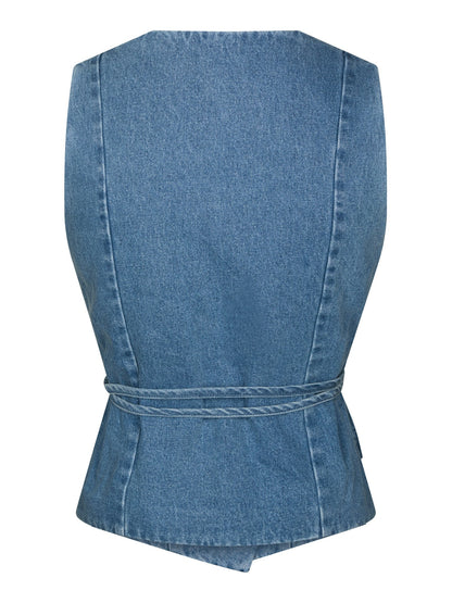 Samara Denim Waistcoat - Blue