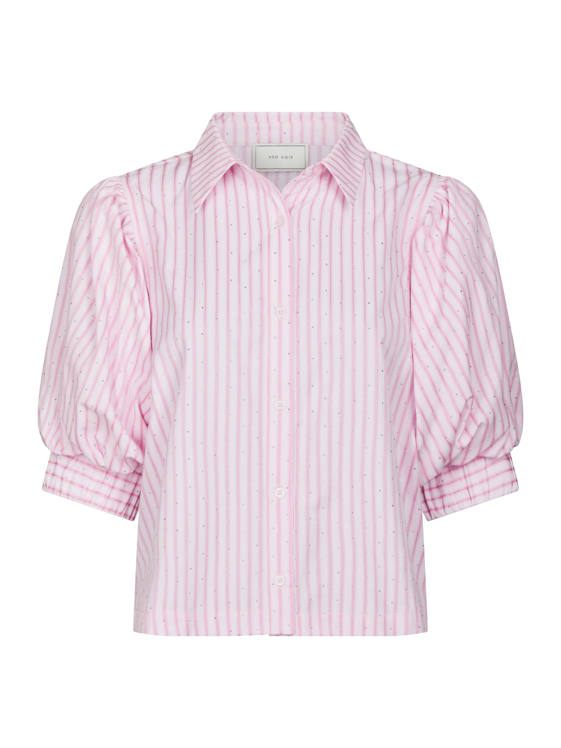 Etta Soft Stripe Stone Shirt - Light Pink
