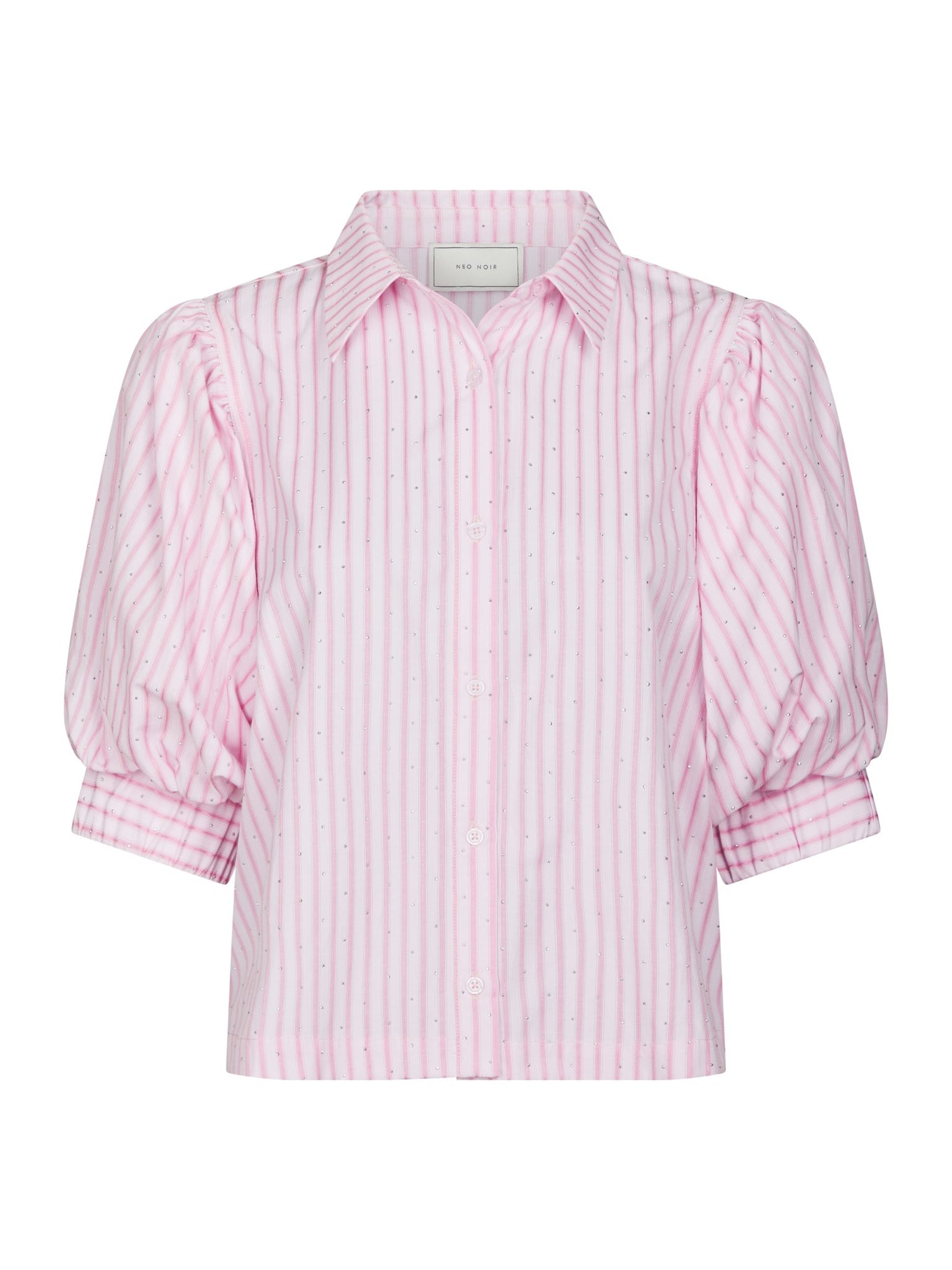 Etta Soft Stripe Stone Shirt - Light Pink