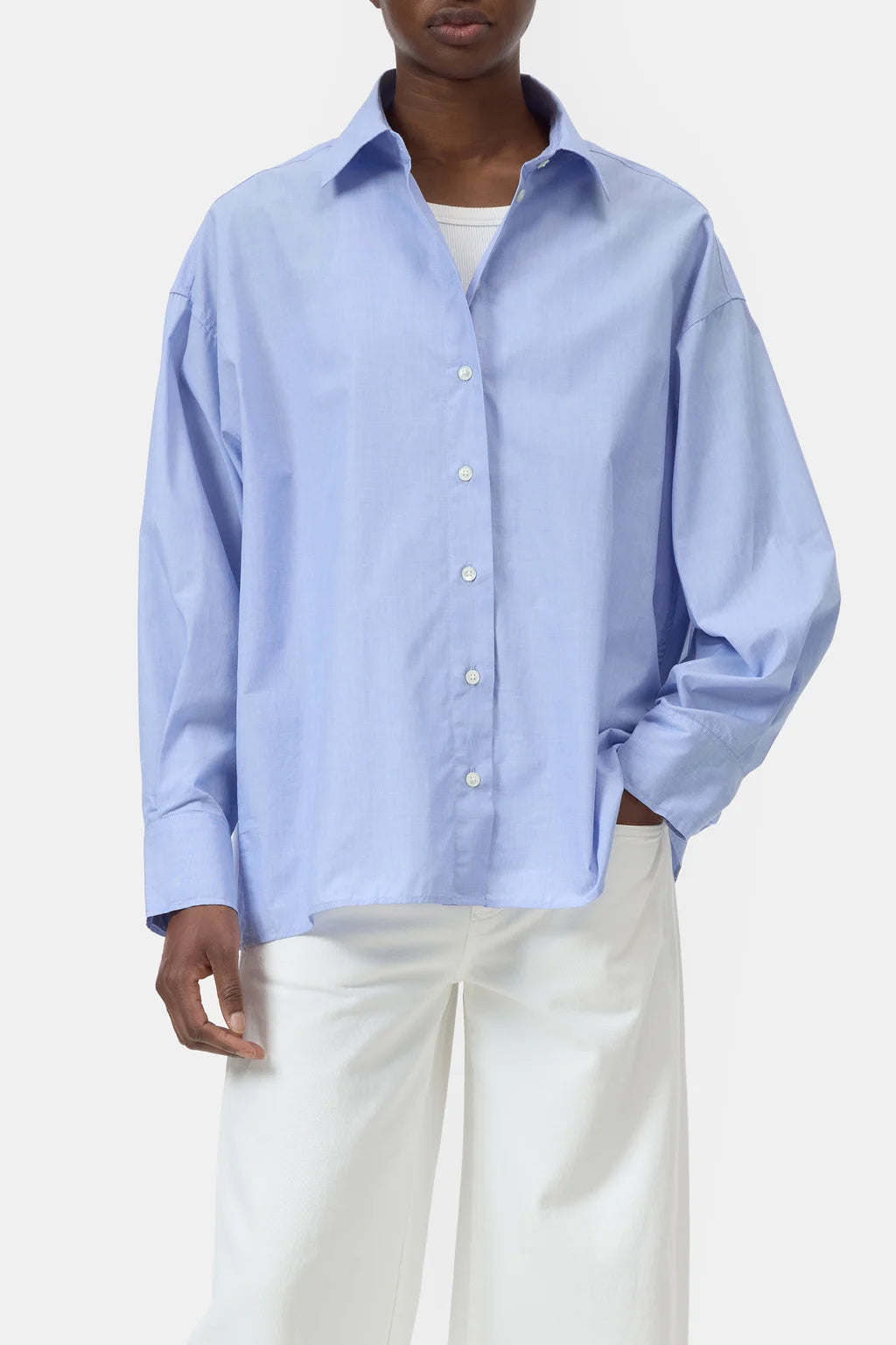 Cape Shirt - Sky Blue