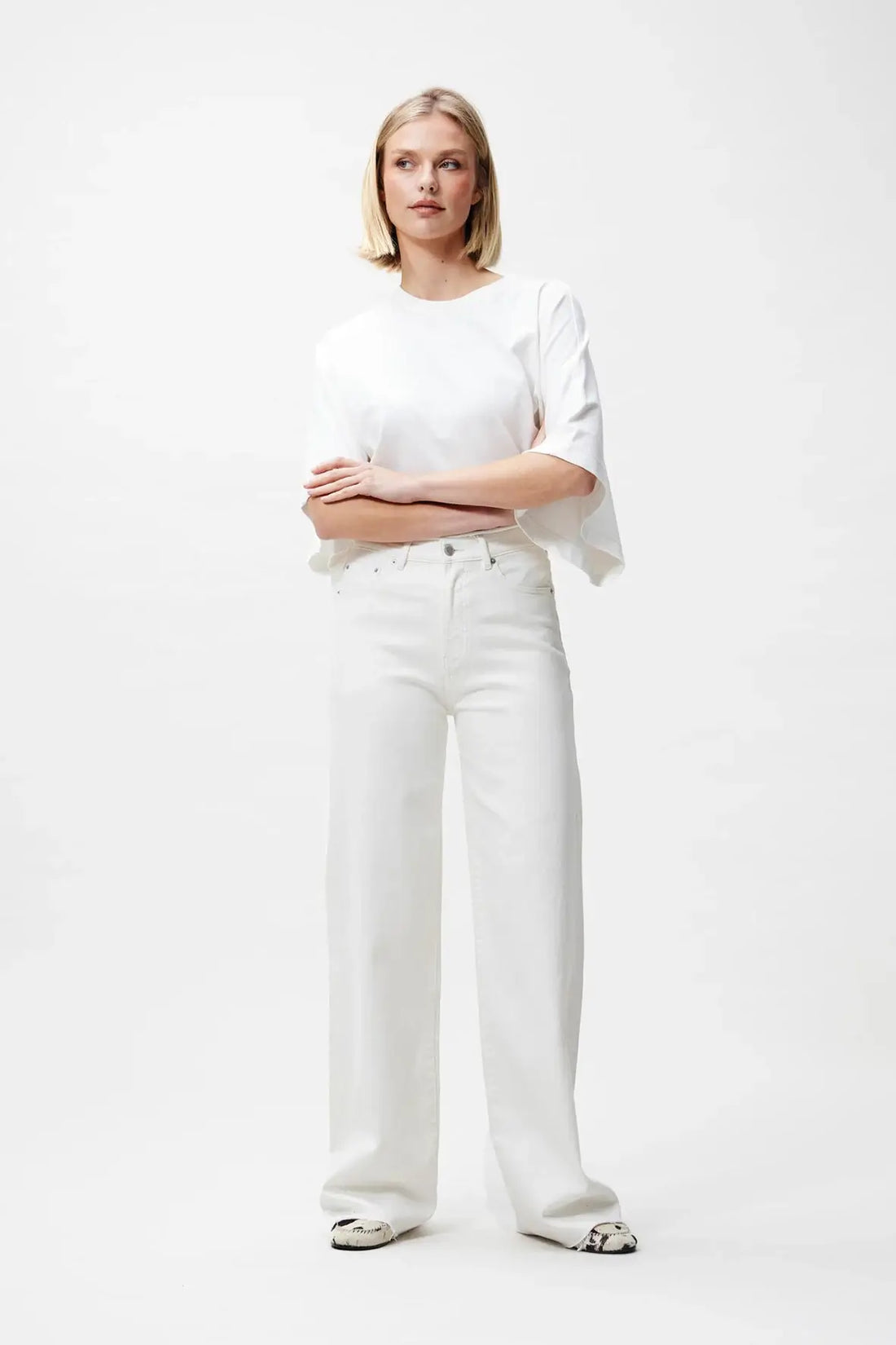 Loose Fit Jeans - Star White