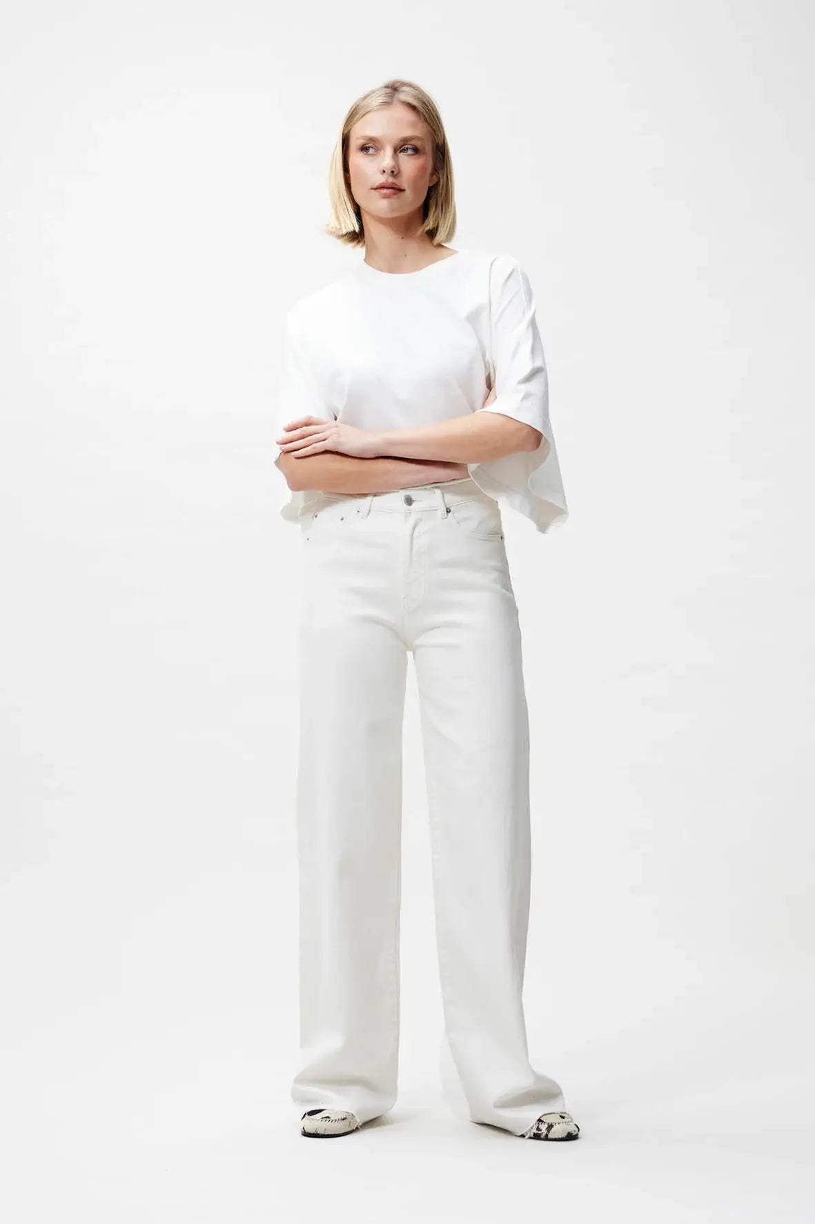 Loose Fit Jeans - Star White