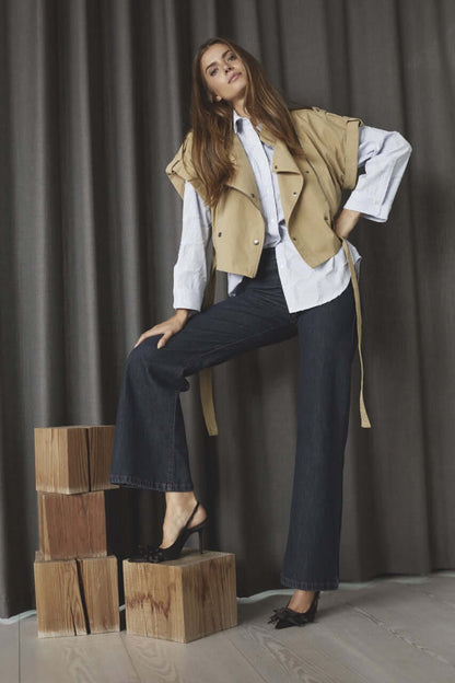 KeshaCC Cargo Vest - Sand