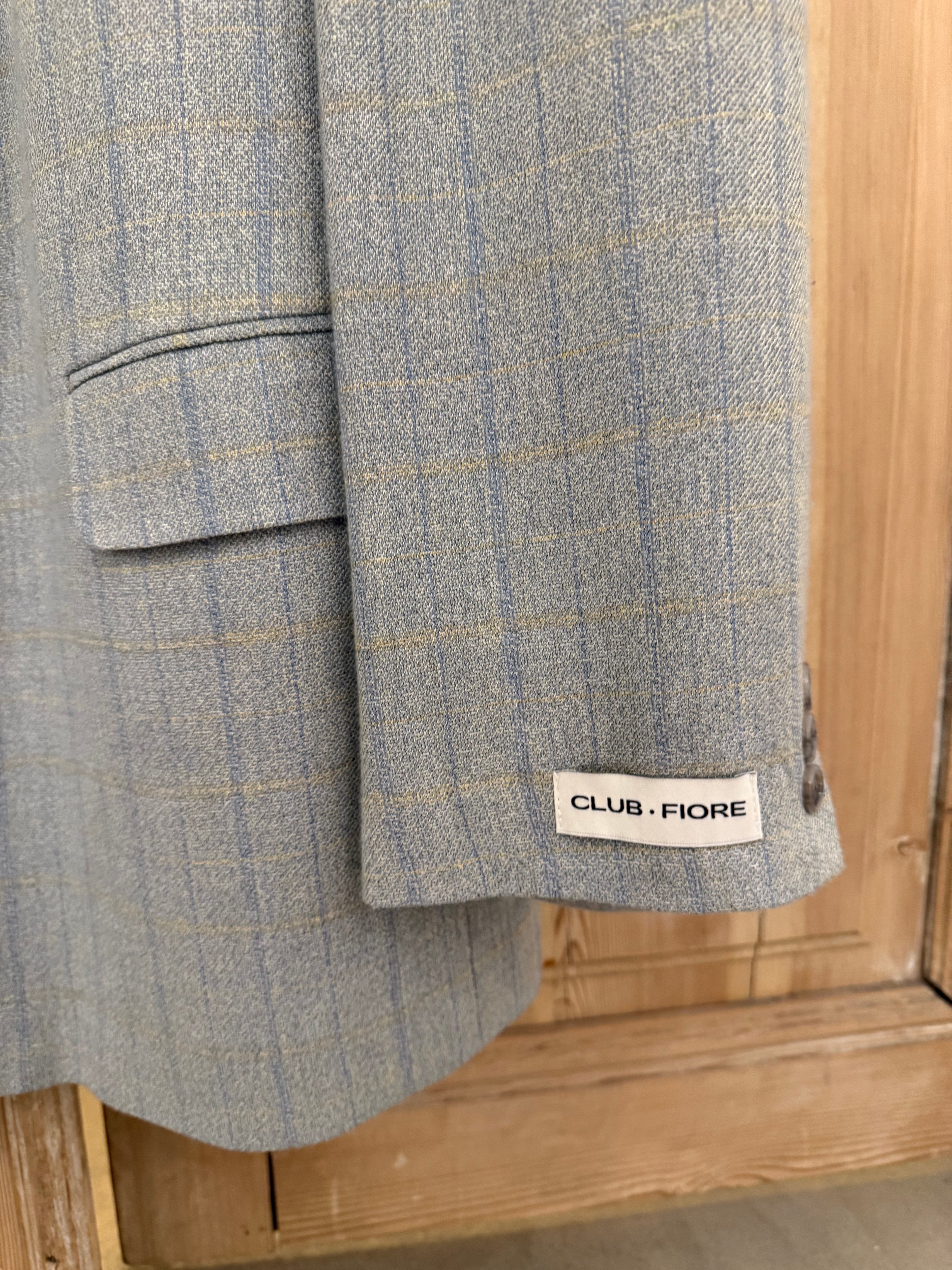 Blazer Long - Multi Ruit Grijs