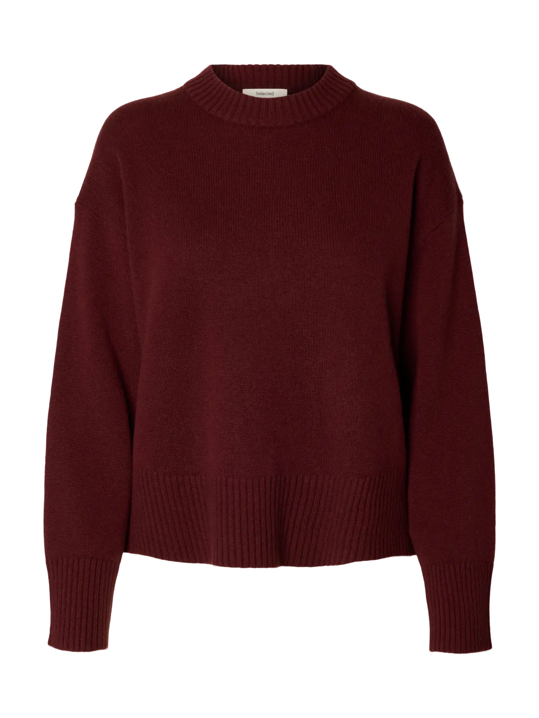SLWcille Cashmere Blend LS Knit - Tawny Port