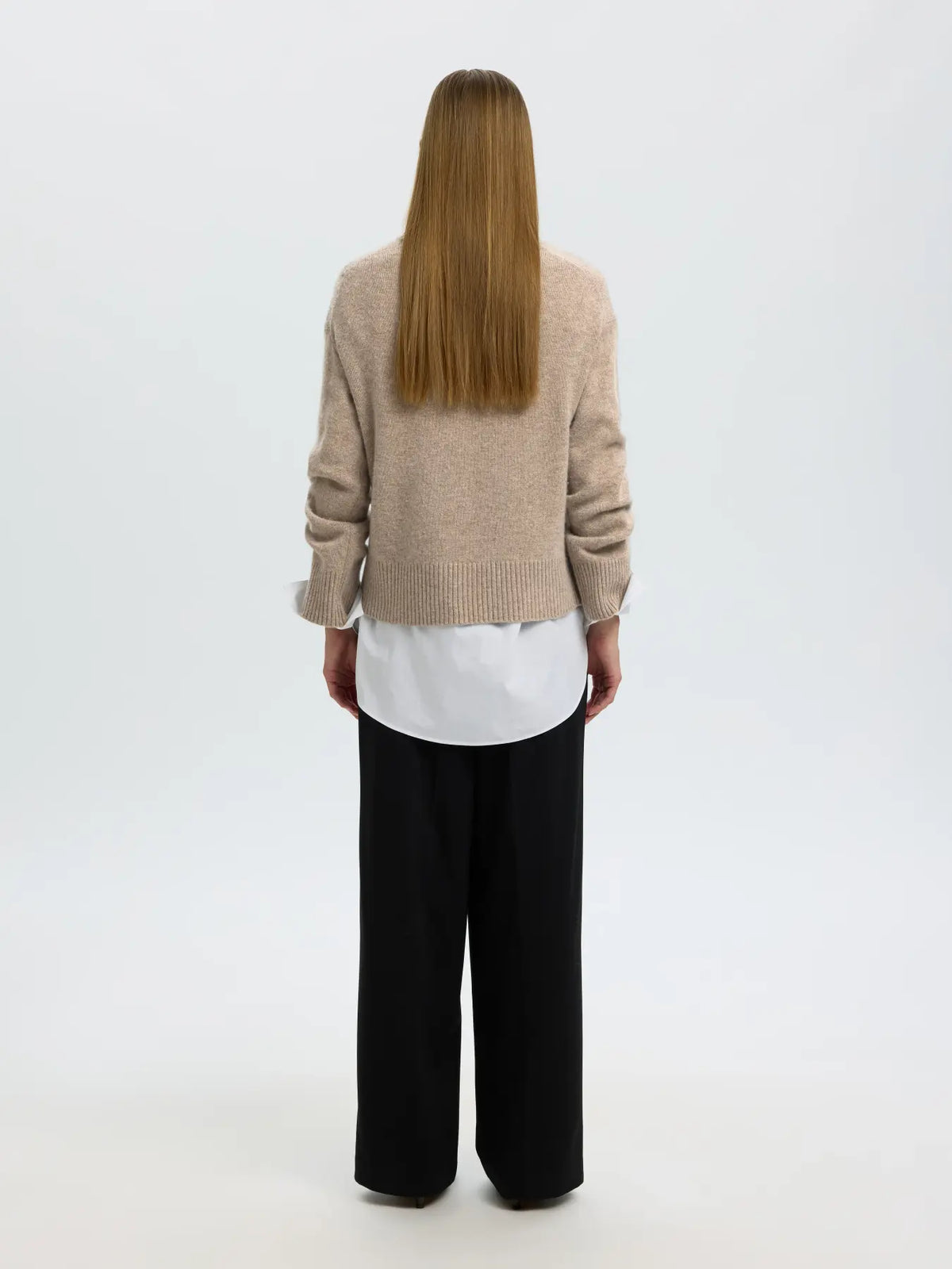 SLWcille Cashmere Blend LS Knit – Irish Cream