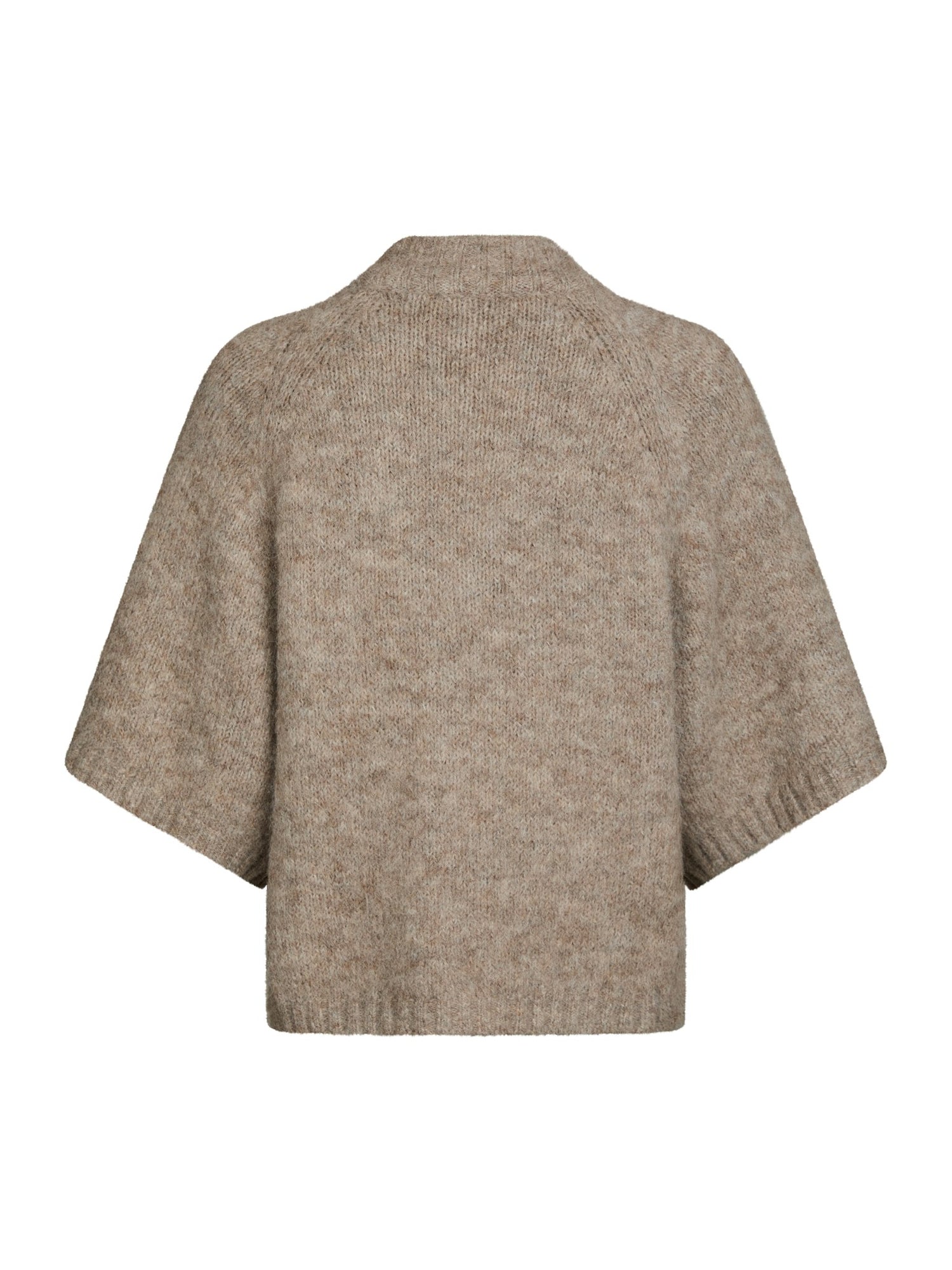 Benuta Fluffy Knit Cardigan - Beige Melange