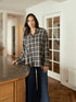 Dita Flannel Check Shirt - Dark Taupe