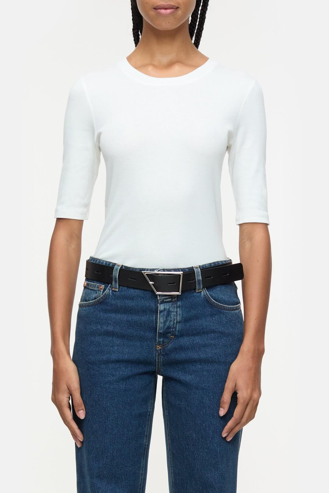 crewneck shortsleeve - ivory